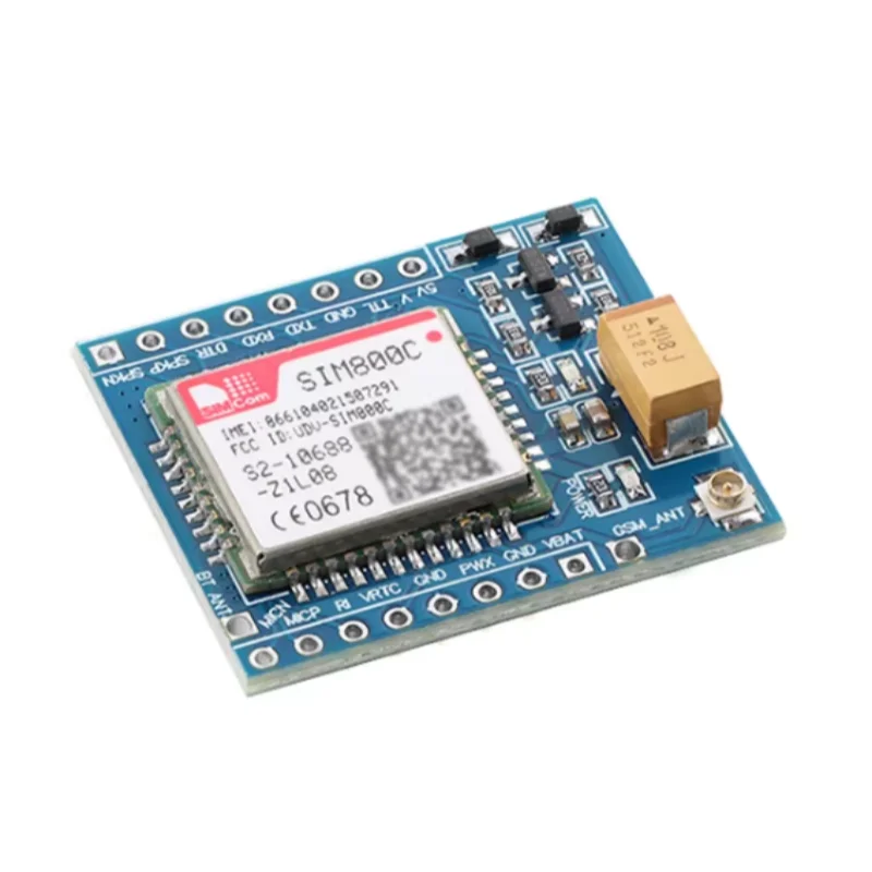 2pcs SIM800C Quad-Band GSM/GPRS Module Development Board DTMF/MMS/Multiplex Network Protocol