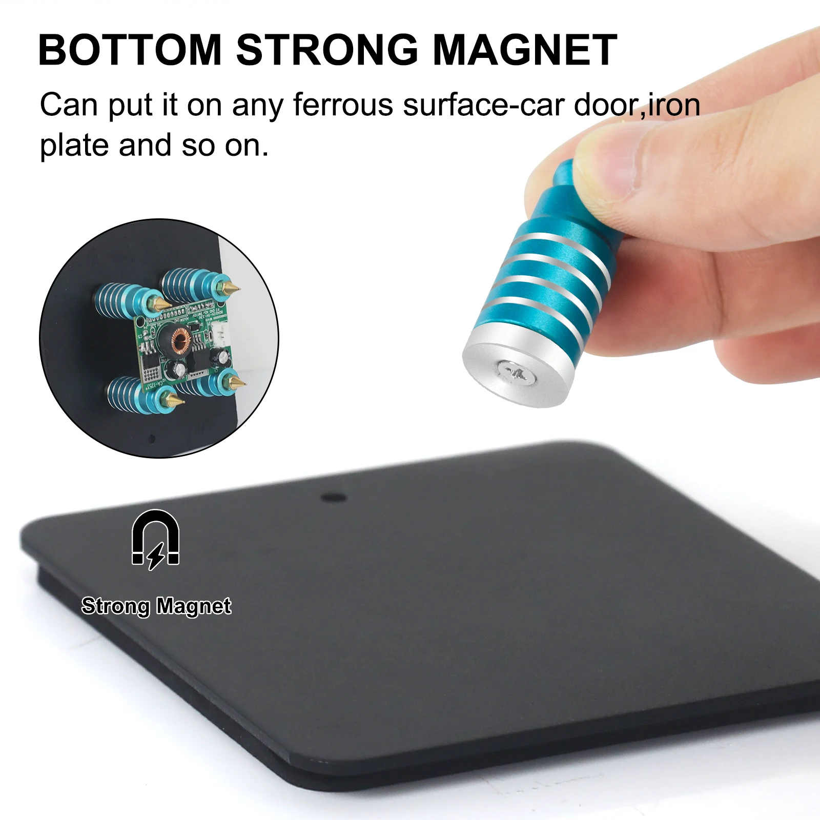 أداة لحام مساعدة الأيدي 4 قطعة PCB لوحة دوائر كهربائية حامل تركيبات مغناطيسية معدنية مع لوحة حديد لحام/ديسولديرينغ #2