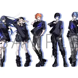 New Anime Figure Acrylic Stand Project Sekai Shinonome Akito Cosplay Desktop Decor Standing Ornament Accessories