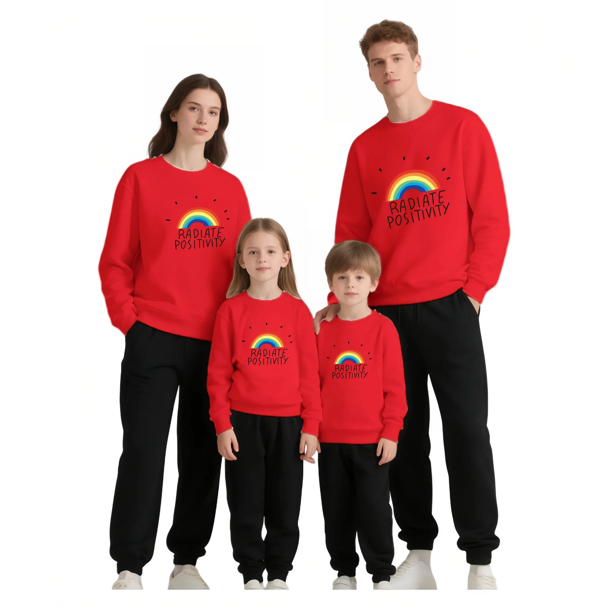 

Толстовки с капюшоном для пар, мужчин и женщин, семейная одежда для родителей и детей, осенне-зимний свитер с капюшоном для мальчиков и девочек, большой размер с длинными рукавами