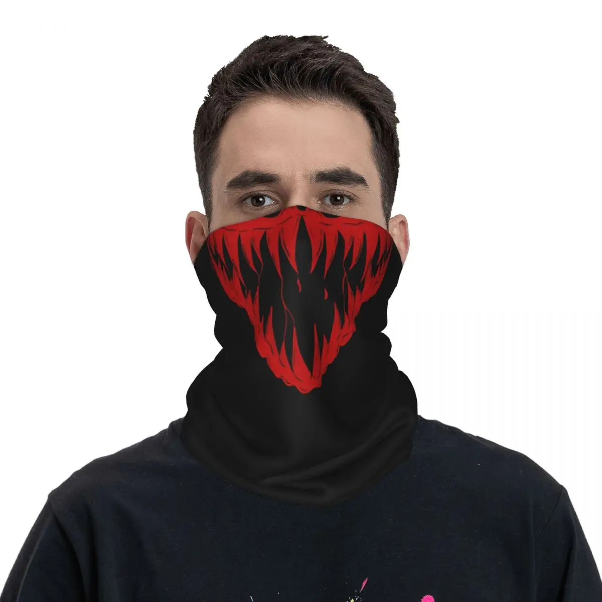 Couvre-cou bandana imprimé pour adultes, cagoule unisexe, masque facial de motocross, carnage, marvel, hiver, nous sommes