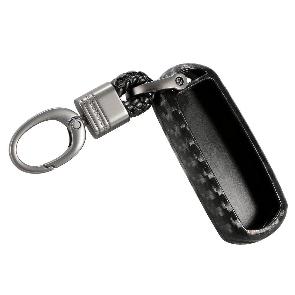 

Silicone Carbon Fiber Car Key Fob Cover Case Keychain for Mazda 2 3 6 CX-3 CX-5 CX-9 Toyota Yaris iA