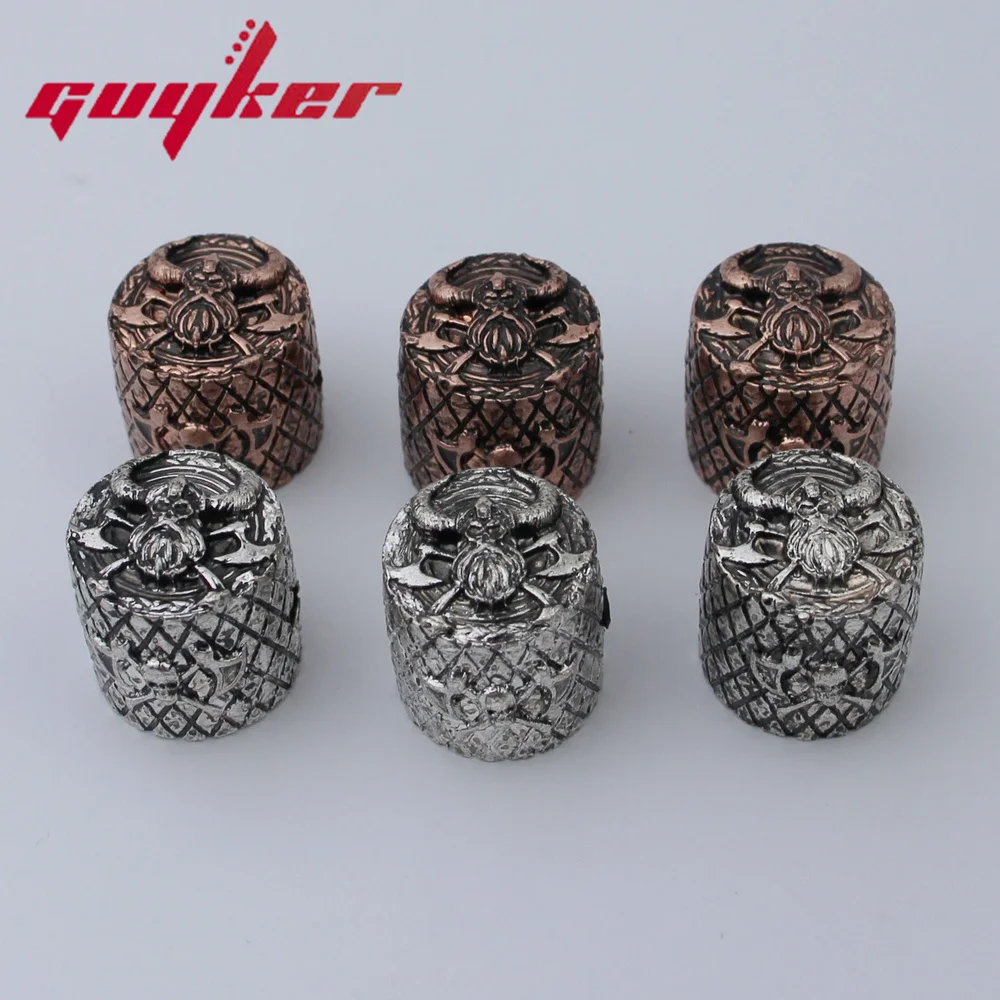 GUYKER Electric Guitar Bass Knobs Pirate Head Style Surface Retro Style Two Color Option