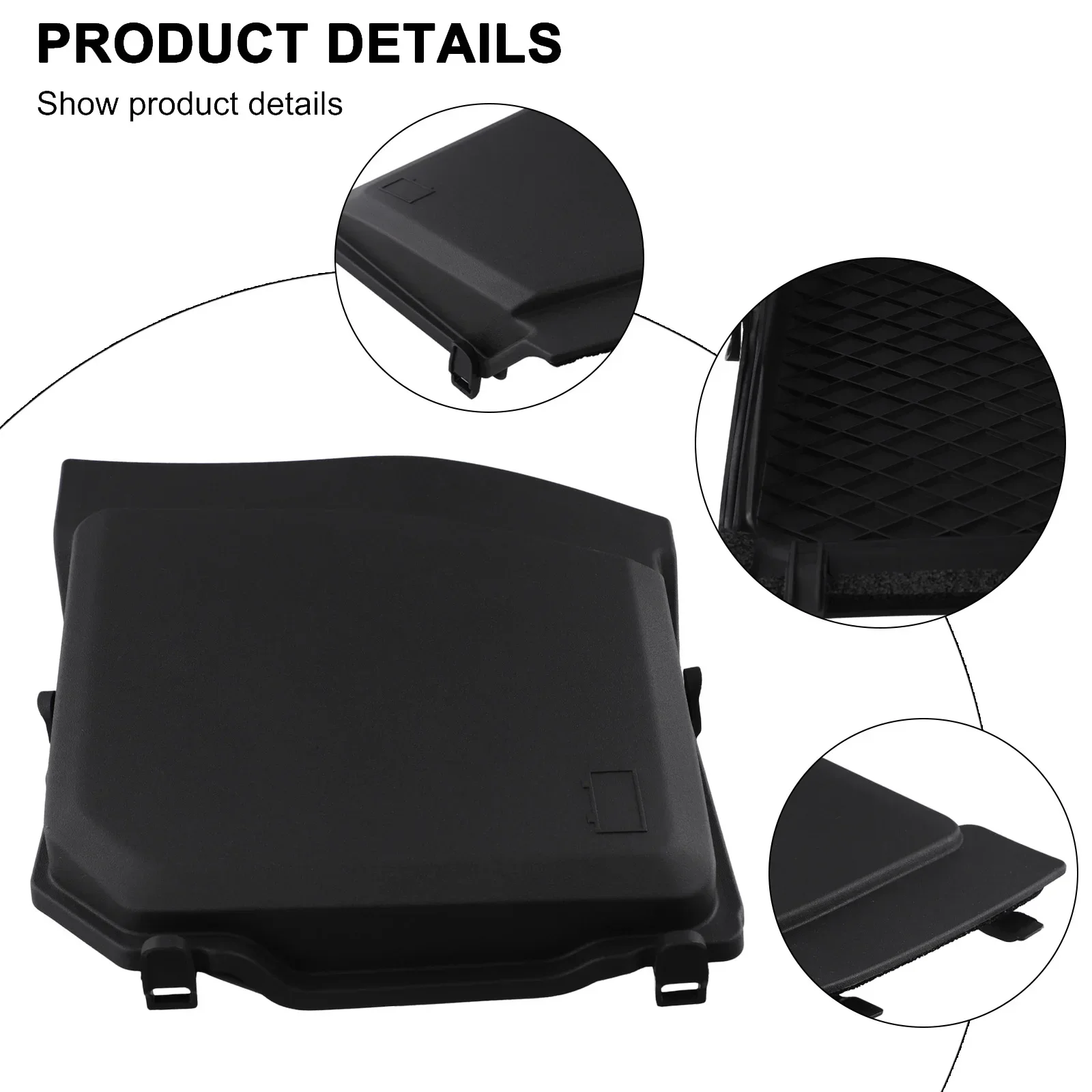 31335286 Battery Cover Front Battery Box Cover For Car Maintenance Anti-corrosion Black Color High Universality Fitment