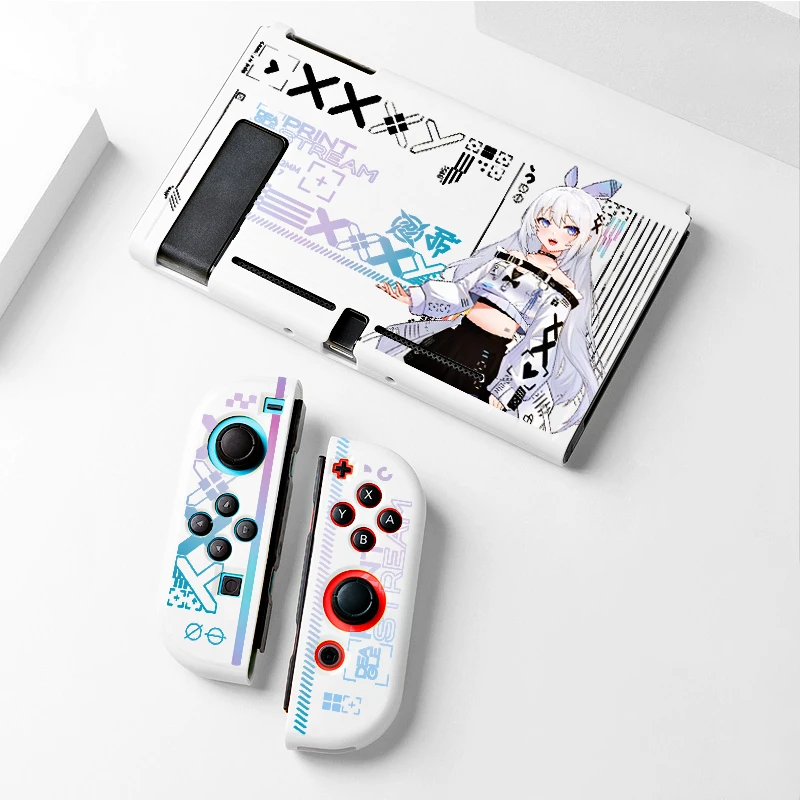 Capa protetora macia para Nintendo Switch, Cool Cute Anime Game Card, TPU Shell para menina, OLED Lite Dock