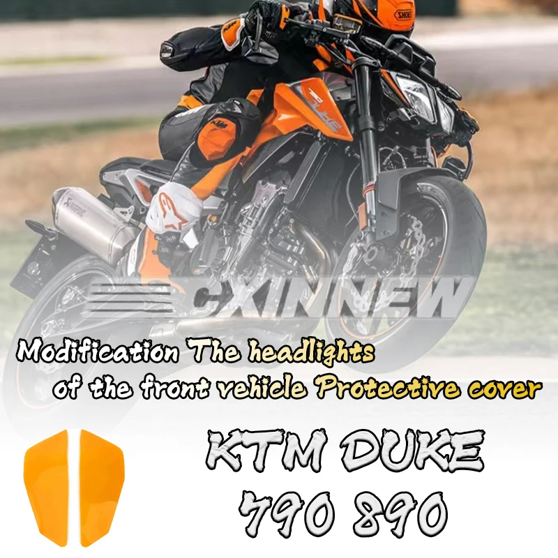 

2024 Motorcycle Acrylic Front Headlight Guard Head Light Lens Cover Protector For DUKE 790 For DUKE 890