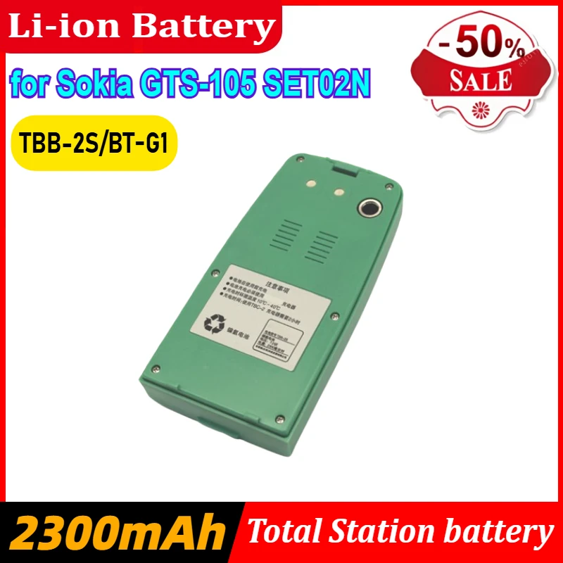 

TBB-2S Battery 2300mAh for Sokia GTS-105 SET02N Total Station - Brand New and High Quality