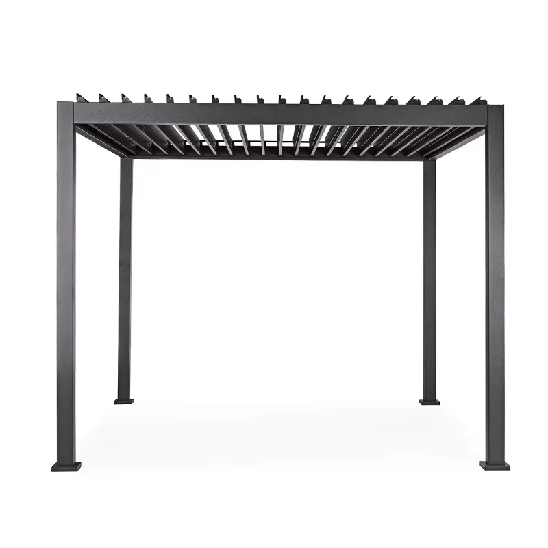 

Luxury Outdoor Louver Sun Awnings Patio Terrace Canopy Waterproof Electric Gazebo Bioclimatic Louvered Aluminum Pergola