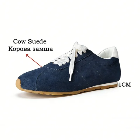 Модные женские кроссовки FEDONAS из замши и коровьей кожи, удобные дышащие кроссовки на шнуровке, весенне-летняя повседневная спортивная обувь, легкая обувь