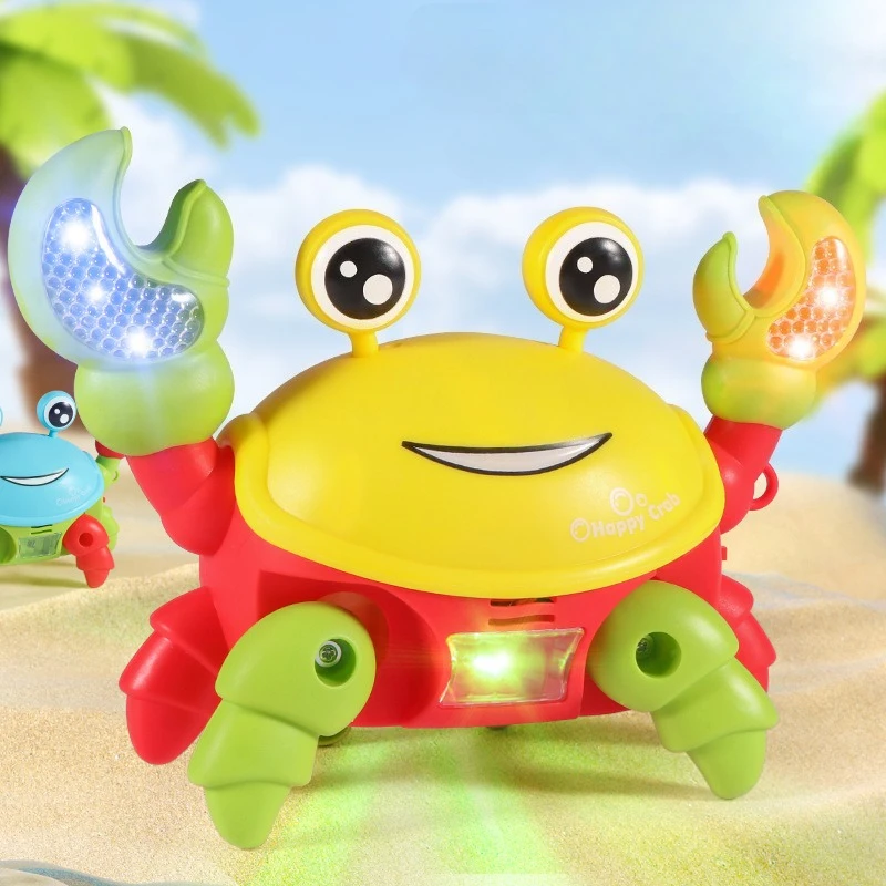 Induzione elettrica, gattonare trasversale simile al granchio, effetti luminosi e sonori, il bambino può spostare, il giocattolo infantile