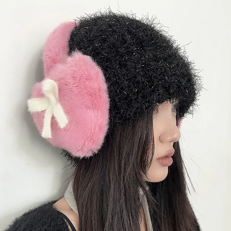 Winter Plush Ear Protection Earmuffs Plush Comfortable Keep Warm Earmuffs Fashion Unisex Outdoor Ear Protect Decorate Earmuffs