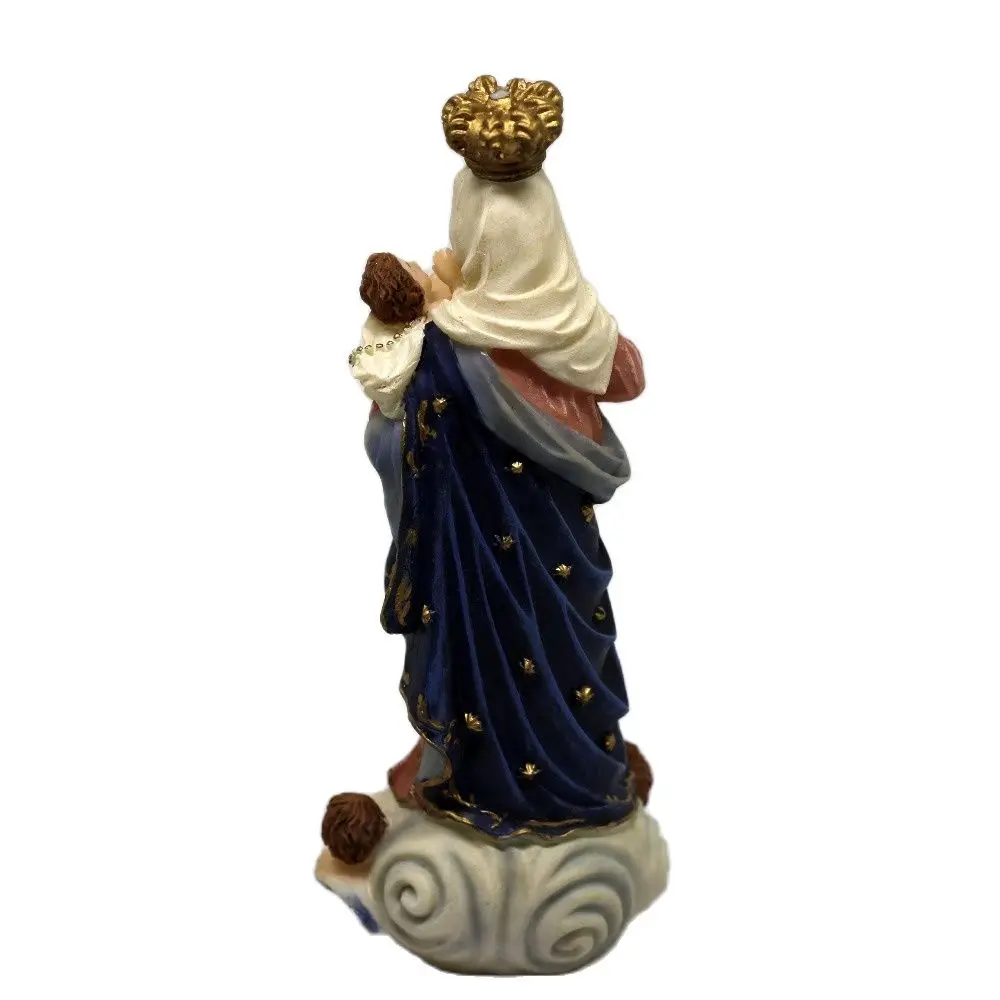 Molde de Silicone 3D para Vela Religiosa, Virgem Treading Nuvem Boneca, Mão DIY Gesso, Soap Wax Mold, Maria Detém Bebê e Três Anjos