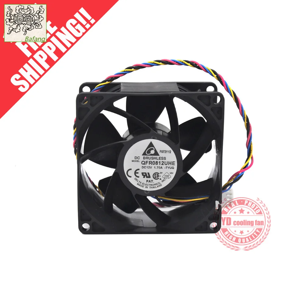 

Jinlingge для DELTA QFR0812UHE 8038 12 В 1,7 А 8 см вентилятор охлаждения большого объема воздуха