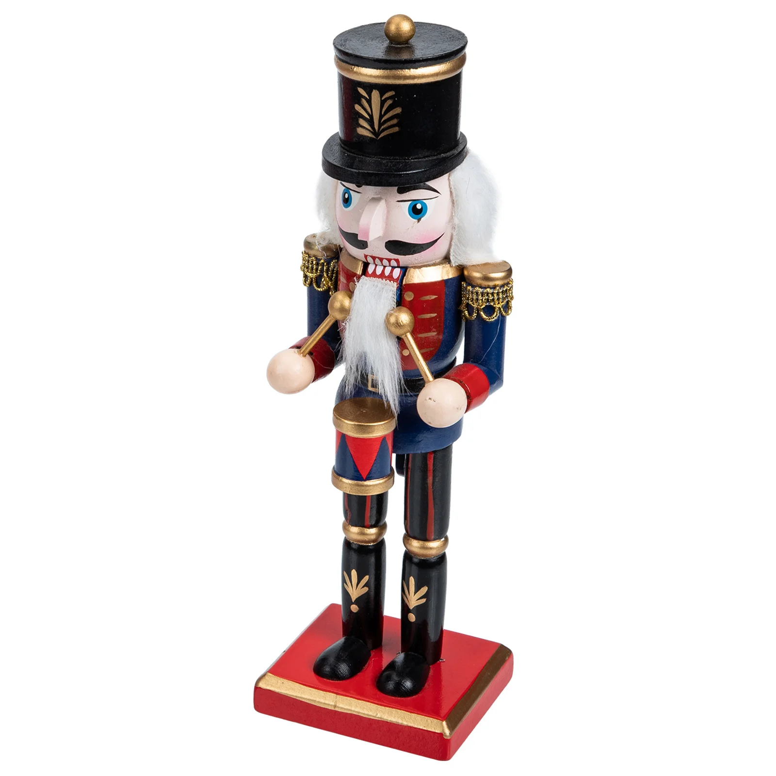 

Christmas Nutcrackers Wood Soldier Figures Xmas Desktop naments Realistic Decor Table Shelf Toy Gift Kids Wooden