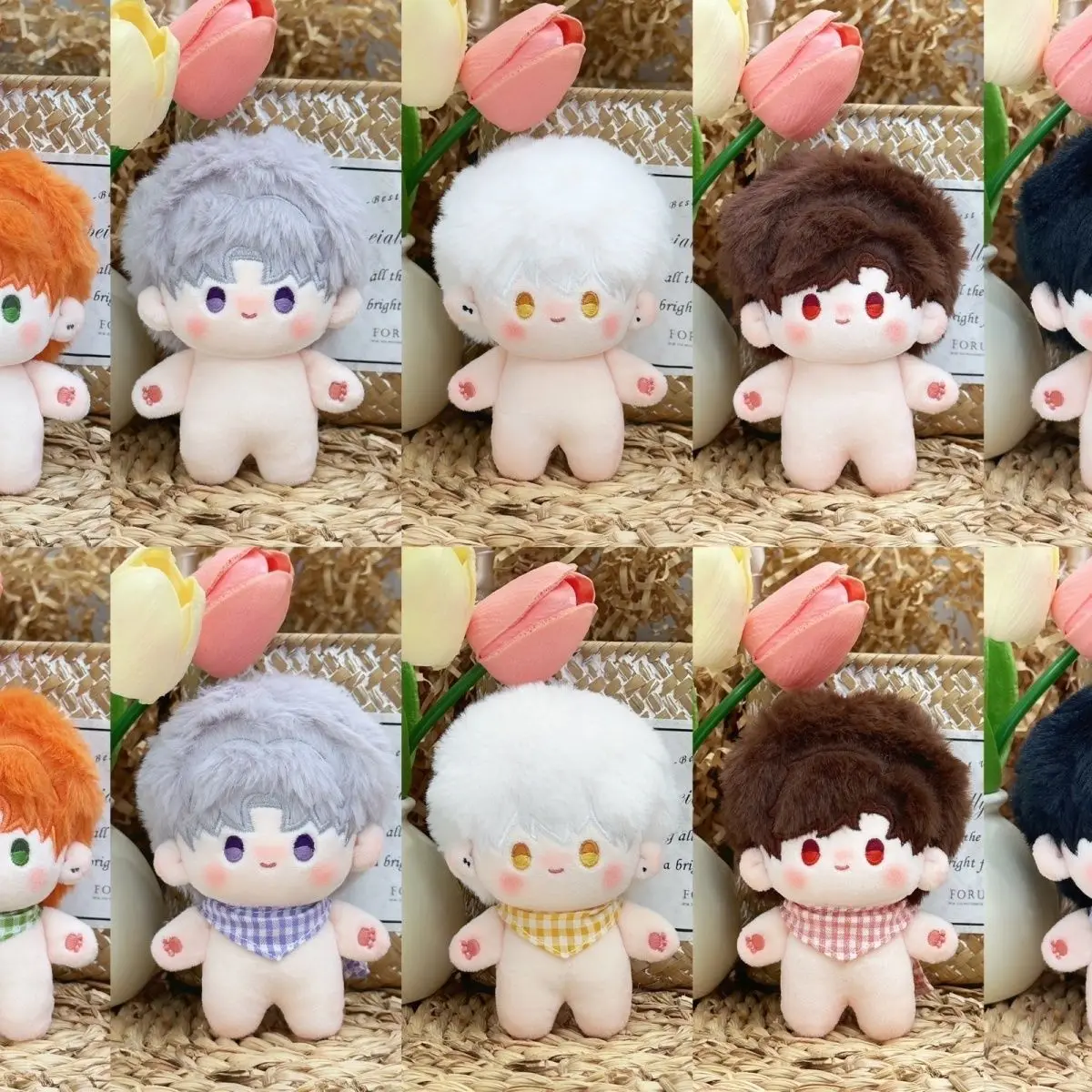 

Anime Light and Night Osborn Evan Sariel Charlie Jesse Cosplay Cartoon Fluffy Cotton Maumet Puppet Naked Baby Pendant Charm Gift