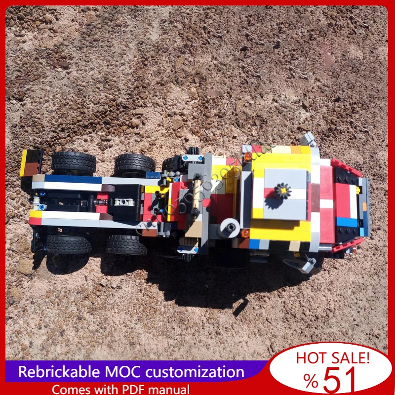 1103PCS Oshkosh M1070 HET Serious 4520 Truck Model MOC DIY Building Block Brick Creative Assembly Toy For Children Birthday Gift