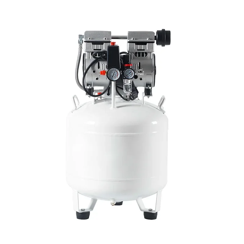 Small silent oil-free air compressor professional dental air pump one drag one drag two laboratory air