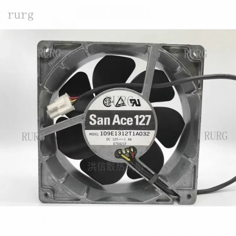 

L 1 шт. для вентилятора SANYO 109E1312T1A032 DC 12 В 1,4 А 12738 13 см 3-проводной охлаждающий вентилятор