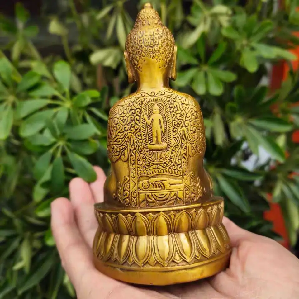 Bronze Ware Collection, Antique Brass Nanwu, Amitabha Buddha Statue, Shakyamuni Buddha Statue, Home Crafts