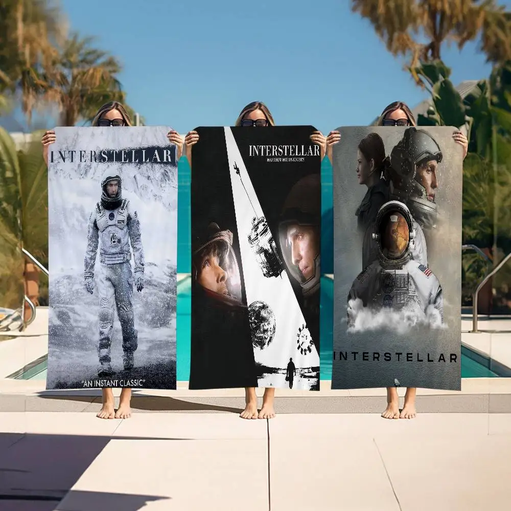 Classic Hot Movie Interstellar Beach Towel Colorful Bath Towels for Girl Microfiber Quick Dry Custom Sand Free Beach Yoga Gym