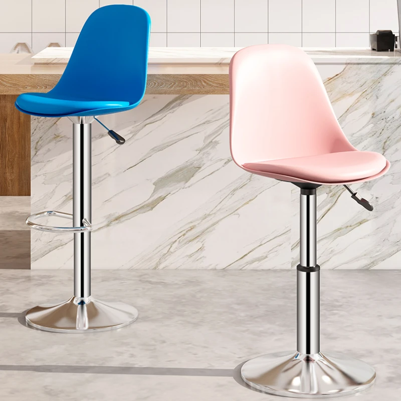 

Lift Restaurant Bar Chair Modern Leather Adjustable Bedroom Stylish Bar Stools Dining Cocktail Tabourets De Bar Home Furniture