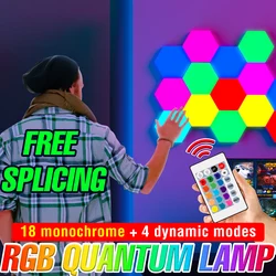 LED Nightlights RGB Neon Lamps Christmas Decoration Wall Lights For Holiday Atmosphere DIY Quantum Modular Creative Night Lamp