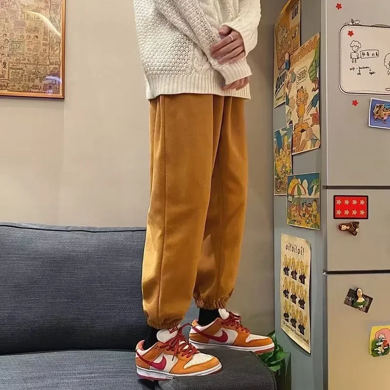 

Harajuku Fleece Sweatpants For Women Winter Korean Fashion Baggy Sport Jogger Pants Vintage Hippie Brushed Trousers Y2k Kpop