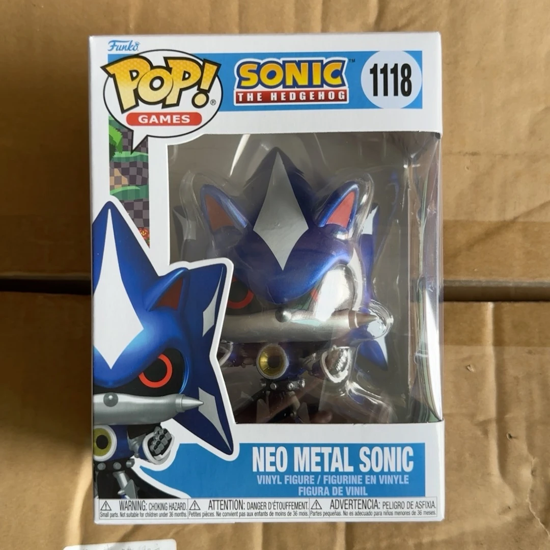 

FUNKO POP Neo Metal Sonic Figure (Metallic)1118 Limited Edition Sonic The Hedgehog 5 inch Vinyl Figure Decoration Toy Gift