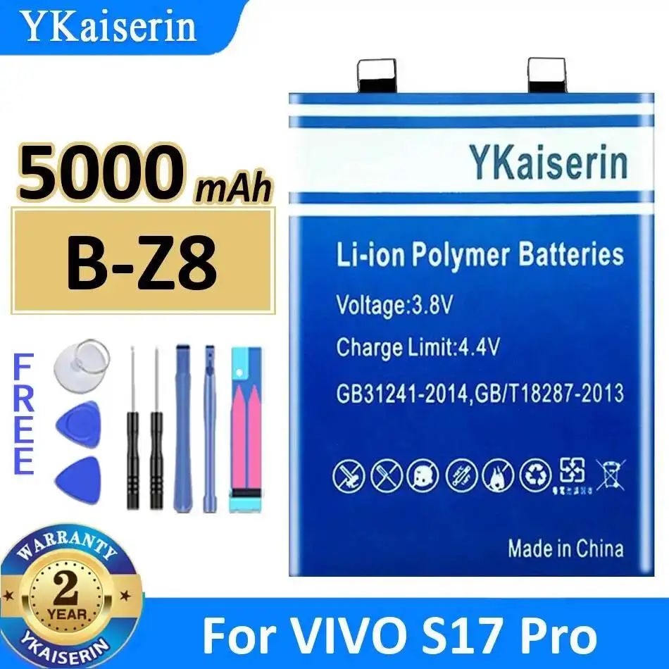 

5000Mah For Vivo S17 Pro Mobile Phone Battery B-Z8 Premium Replacement Fast Charging