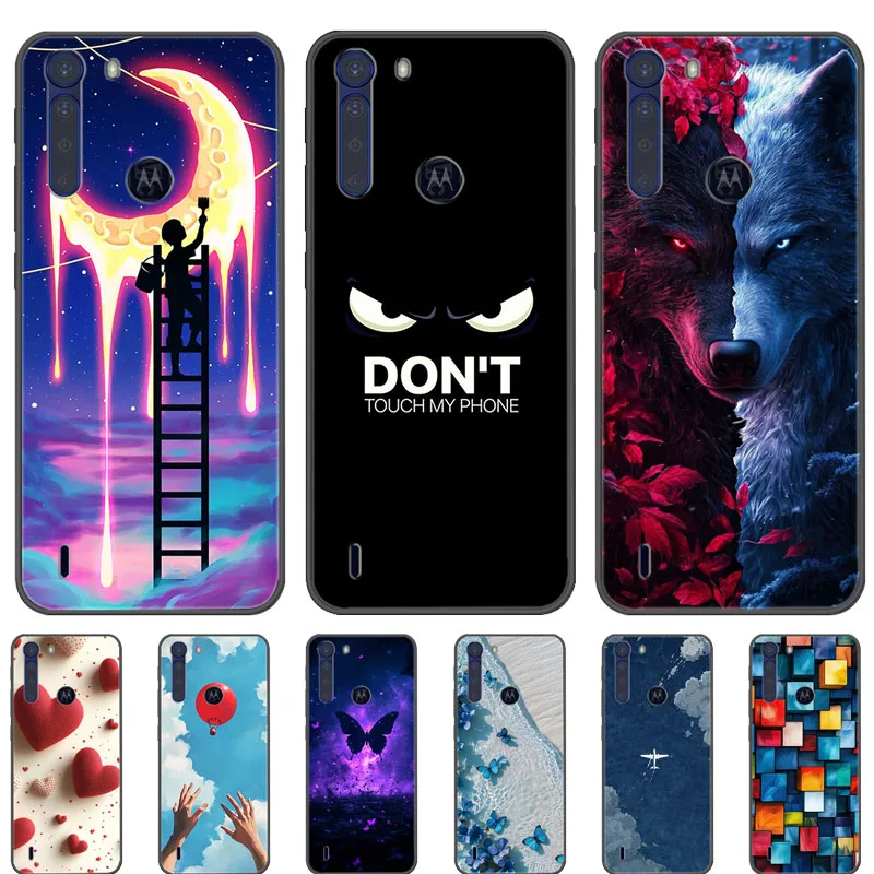 Para Motorola One Fusion Funda de silicona suave y fresca a la moda para Moto One Fusion Plus Fundas de teléfono OneFusion Fusion + Funda Capas