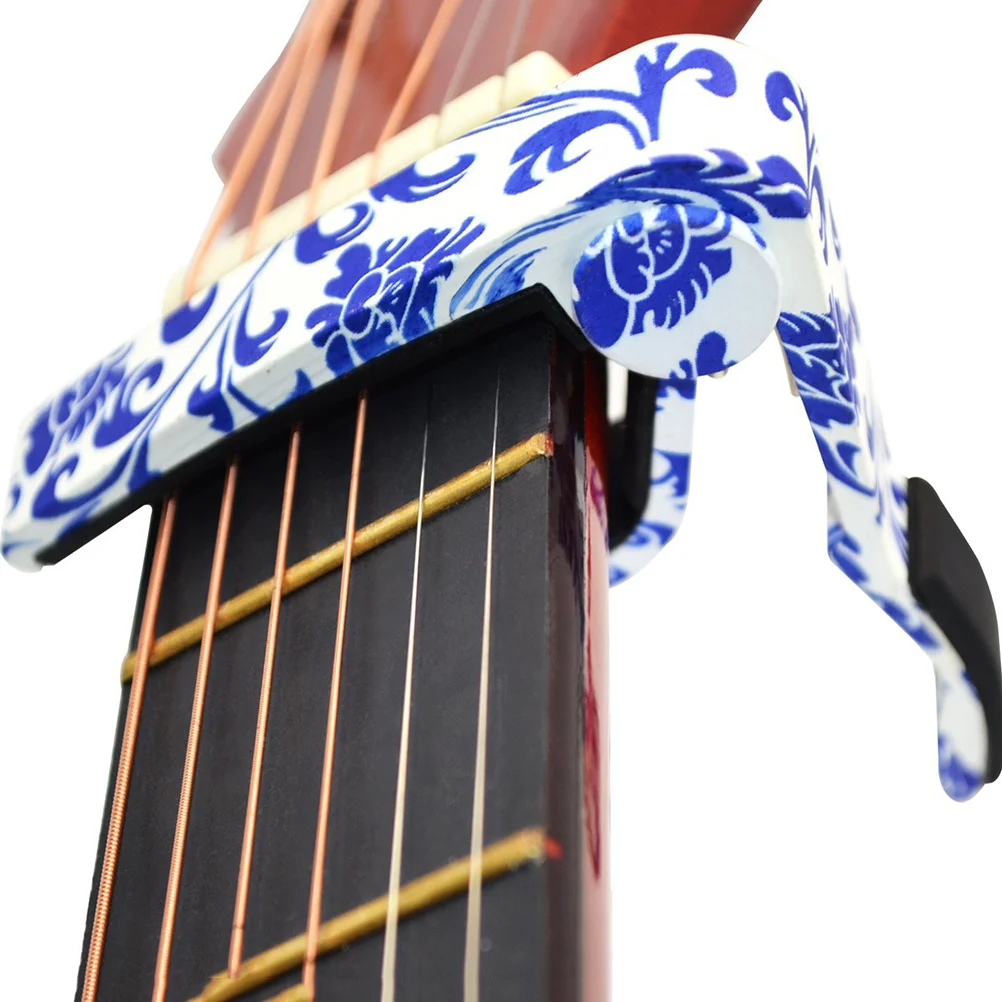 

Electric Acoustic Guitar Capo Clamp Durable Premium Material Accurate Tuning Protector for Classical Folk Wood
