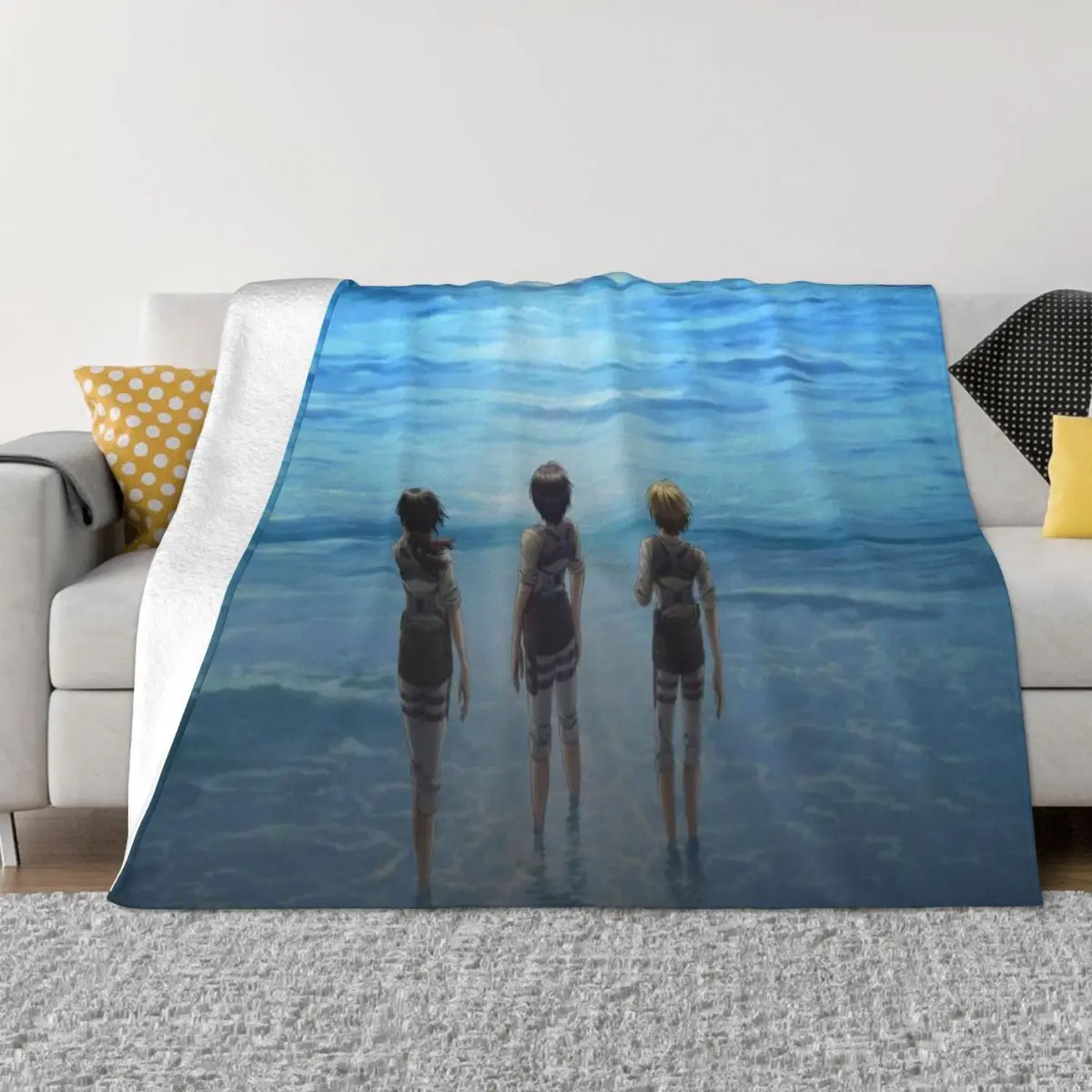 

Attack On Titan 000157 Camping pet blankets Throw Blanket comfort warm soft Winter Warm Blanket Throw Blanket