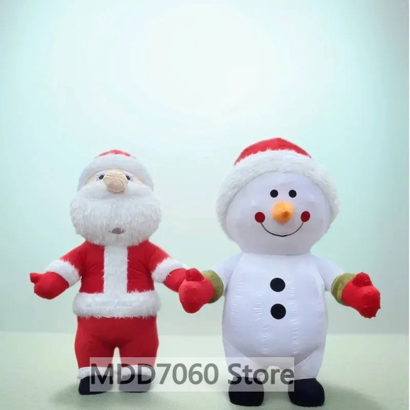 Giant 2.0M/2.6M Santa Claus,Reindeer, Rnowman Mascot Inflatable Costume For Christmas PartyRole Play Inflatable Mascot Costume