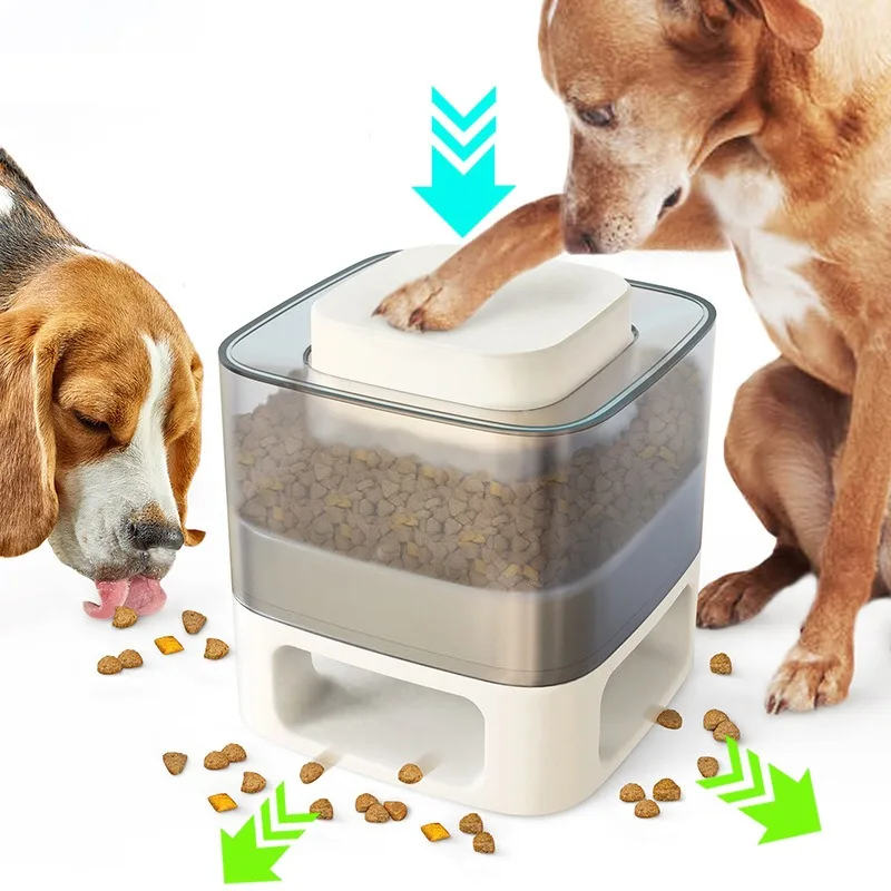 

Factory Custom Dog Food Puzzle Toys Interactive Fun Automatic Press Leakage Food Catapult Slow Feeder Pet Treat Toys Dispenser