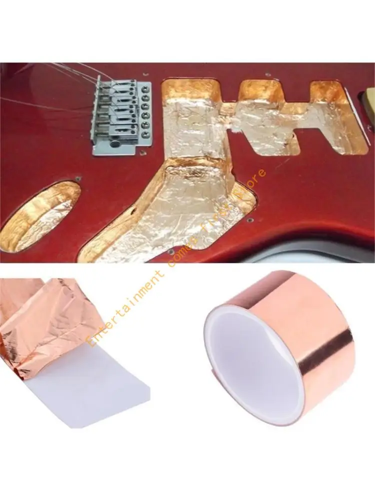 Adhesive Shielding Tape for Electronics Copper Foil Tape Guitar Shielding Tape 55KD