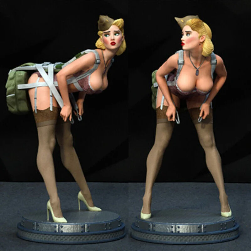 

Beautiful pilot standard and Nsfw two versions diy 1/24 Scale 75mm Resin Model Kit Unassembled and Unpainted Sculpture toy