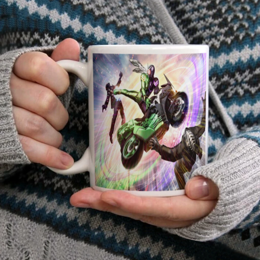 

Kamen Rider White Mug 11oz Ceramic Tea Cup Coffee Mug Friends Birthday Gift11oz