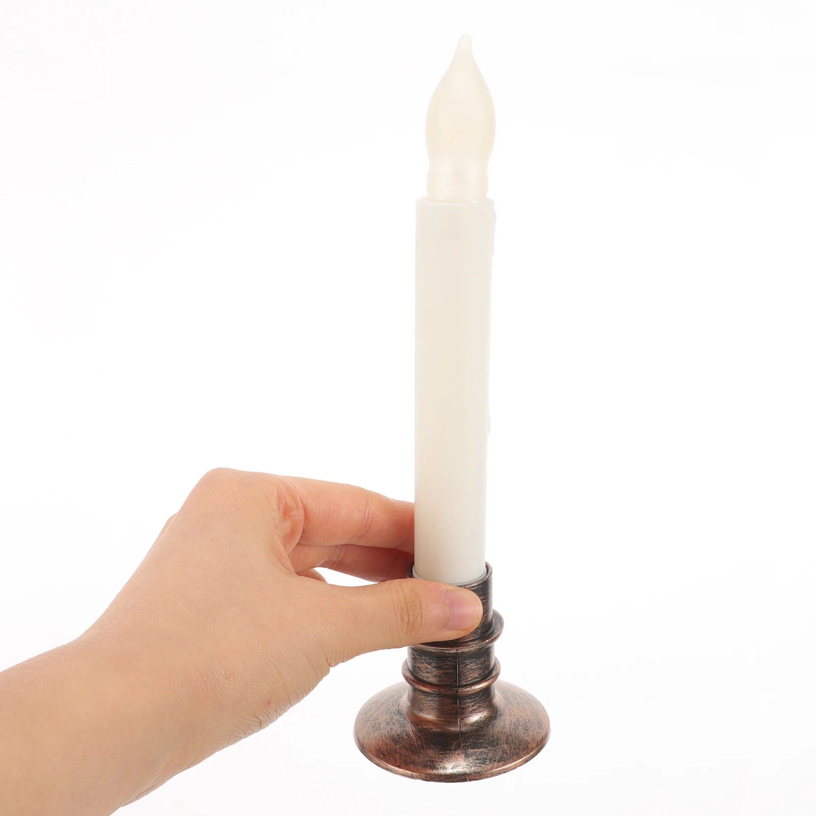 

6pcs LED C Lights Base Party Decorative Pillar Led C Lights Taper Flameless C les Operated Reusable Led C les