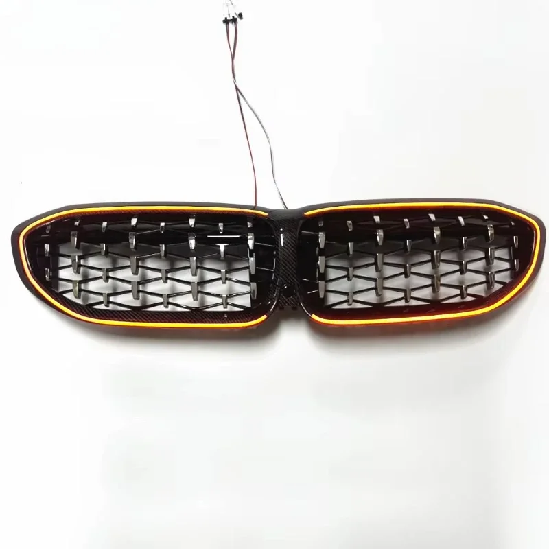 LED luminous Racing Grills for  New 3 Series G20 G21 G28  M340i RBG Carbon Fiber Front Grille Replacement 2019-2026