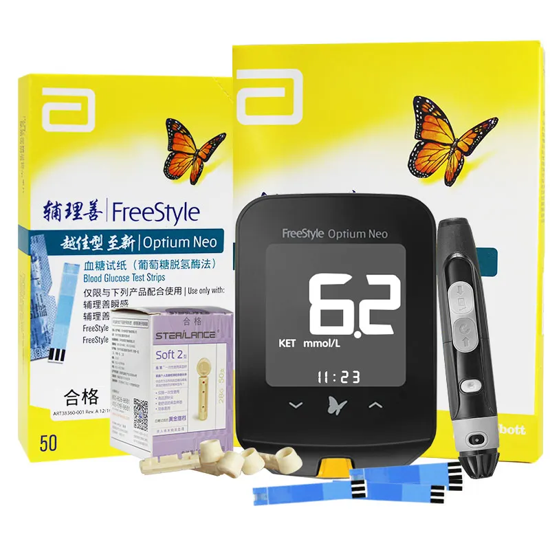 

Abbott Freestyle Ketone Meter Glucose 50pcs neo(no box)/10 ketone(no box)/Only Kit/100 test strips NEO(no box)/KIT set