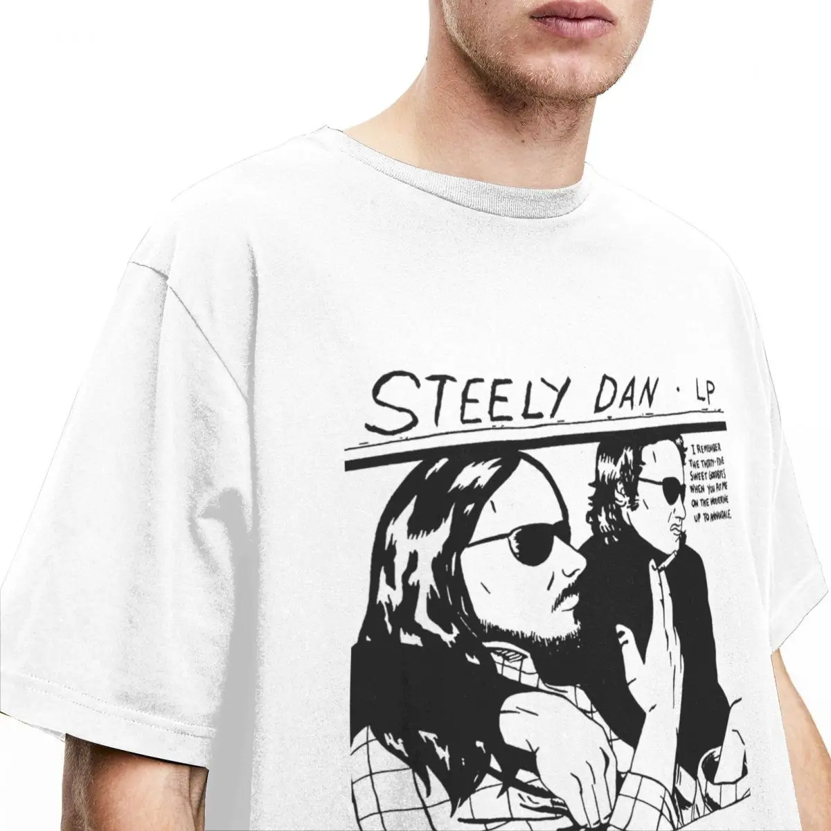 Steely Dan For Fans T-Shirt band singer Fashion T-Shirts Short Sleeves Awesome Tops Summer Pure Cotton O Neck Oversize Top Tees