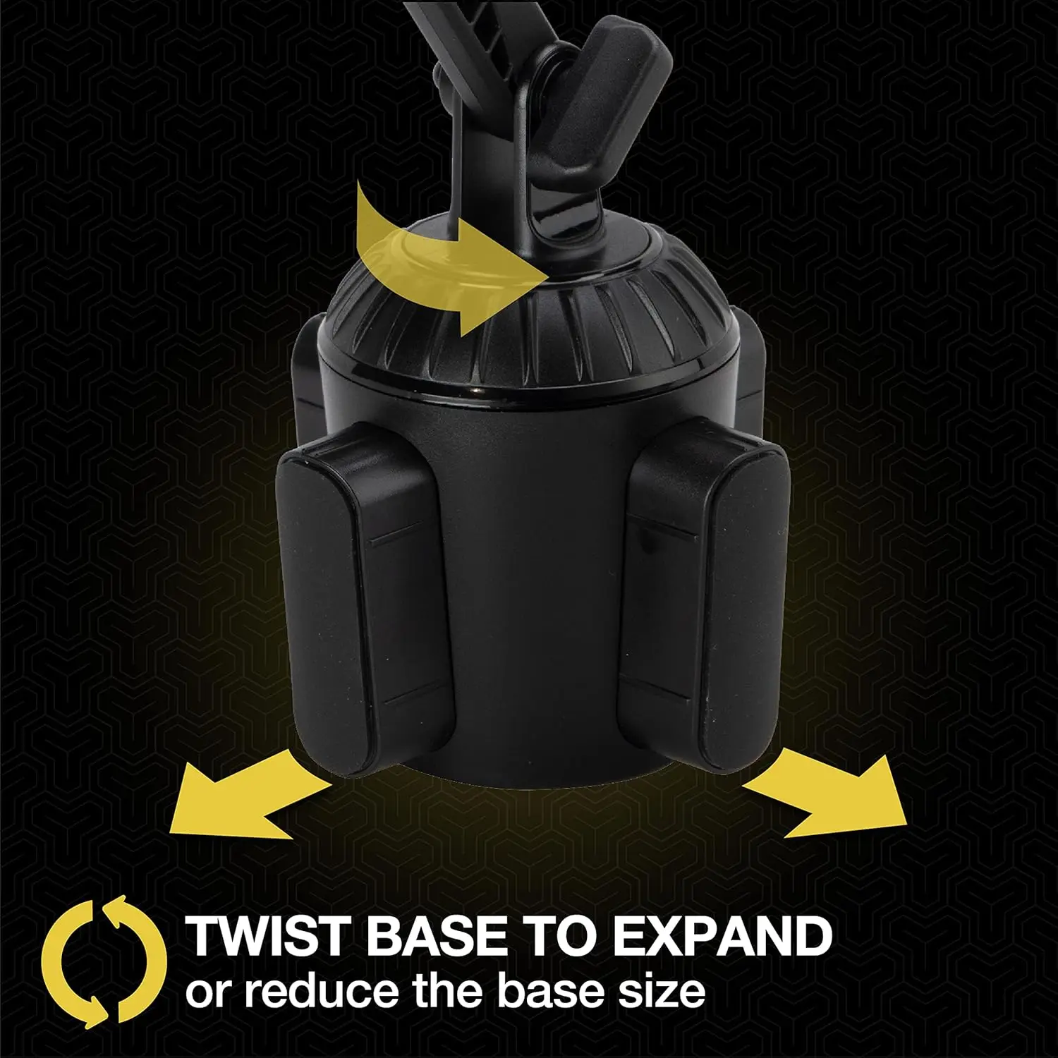 Magnetic Car Phone Holder with 360° Rotation, Adjustable Neck, Fits Cup Holders up to 3.5' – Universal Mount for iPhone/Android