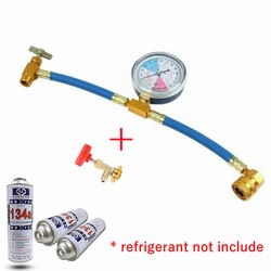 r134a Refrigerant Gas Filling Tools Automotive Air Conditioning Refill AC Recharge Kit Car Air Conditioning Valve Manometer