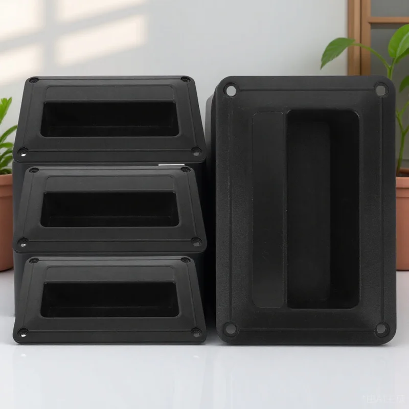 

4Pcs Small Plastic Speaker Side Handle Classic Color Fine Texture Easy Operation Long Lasting Speaker Accessories