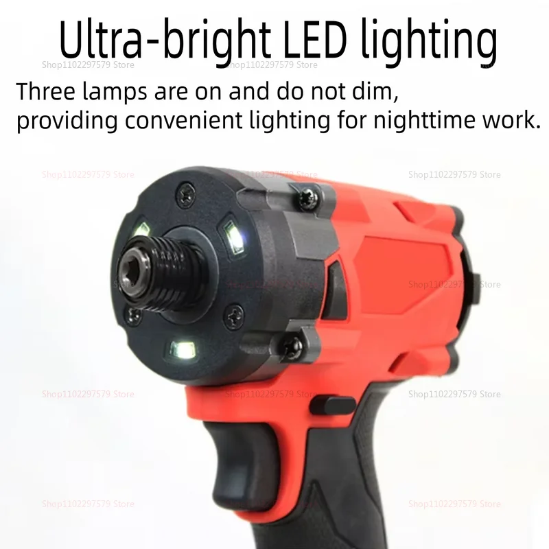 BrushlessCordless1/2Impact Wrench Car Truck Repair Tool Rechargeable with No Battery Included Heavy Duty Electric Screwdriver