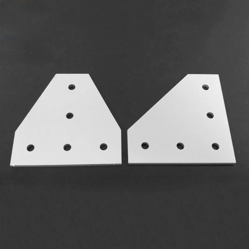 CNC 5-Hole 7-Hole Right Angle L-Type Connecting Plate T-Type Connecting Plate 202030304040 Aluminum Profile Parts