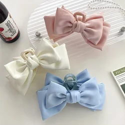 Fashion Double Sided Big Bow Hair Claws for Women Elegant Shark Hair Clip Girl Claw Clip Advanced Headwear Hair Accessories