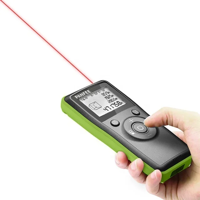 

2 In 1 Handheld Multifunctional 2mm Accuracy 120m Measure Range 90 Degrees Angle Range Laser Distance Measure Tool