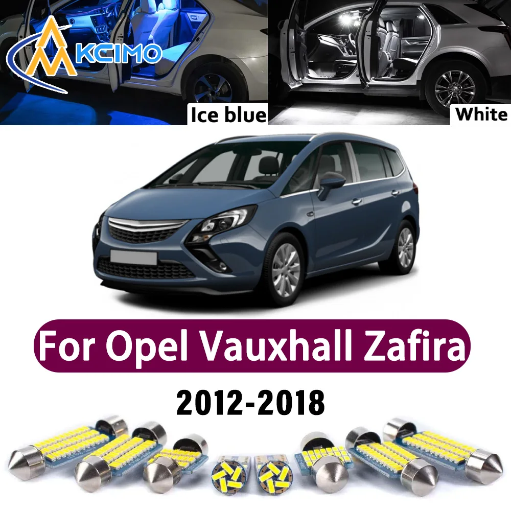 

Super Bright LED Interior Lamp Kit For Opel Vauxhall Zafira C 2012-2018 Error Free Canbus Map Trunk Reading Mirror Light Bulbs