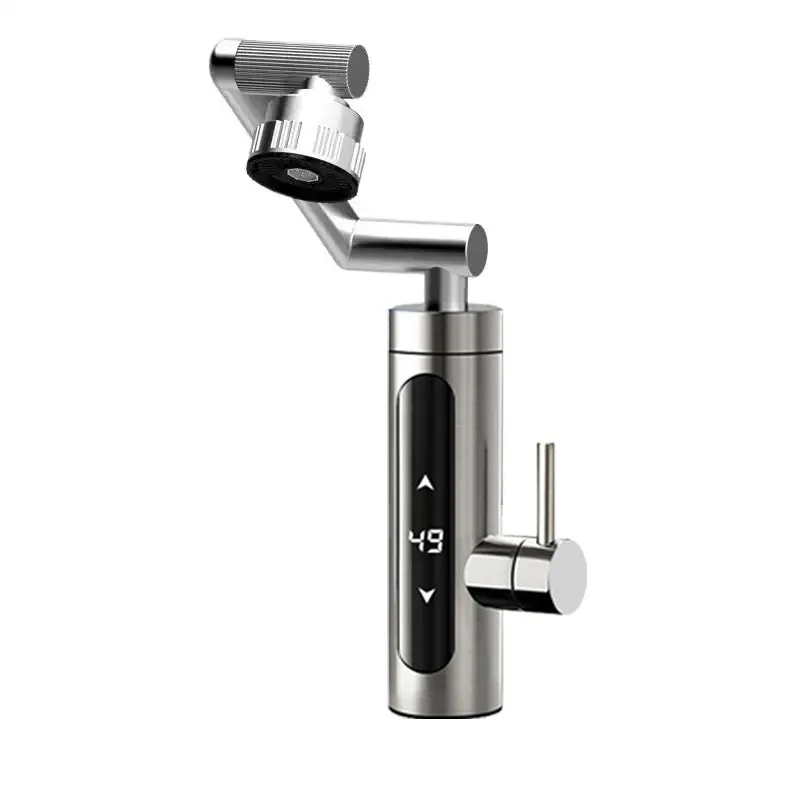 

Fast electric hot faucet small kitchen treasure, stainless steel - touch constant temperature - large screen - robotic arm